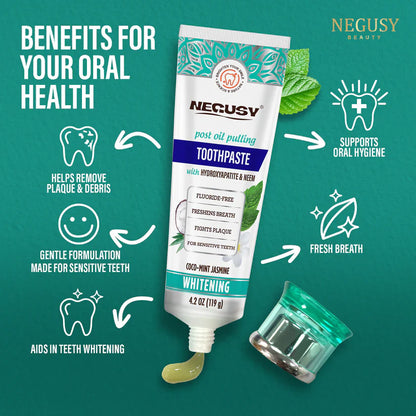 🔥NEGUSY® FLUORIDE FREE, HYDROXYAPATITE, WHITENING TOOTHPASTE