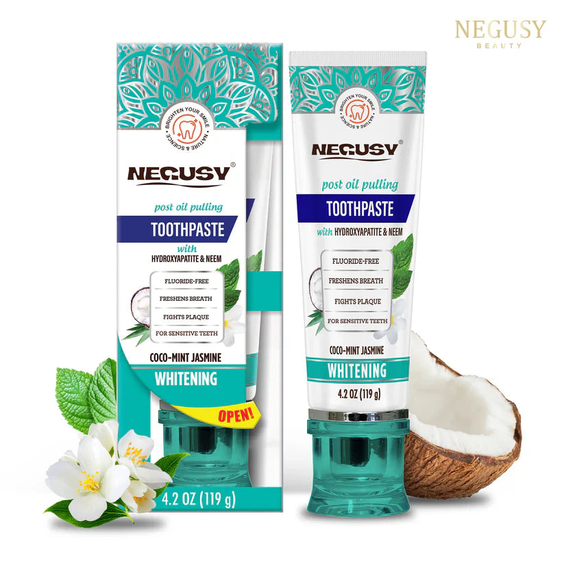 🔥NEGUSY® FLUORIDE FREE, HYDROXYAPATITE, WHITENING TOOTHPASTE