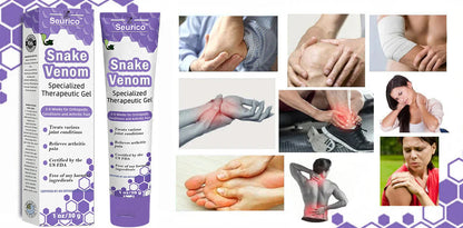 ⭐Seurico™ Snake Venom Joint Therapy Pain Relief Gel (Irish Snake Venom Extract - Specializes in Orthopedic Diseases and Arthritic Pain)